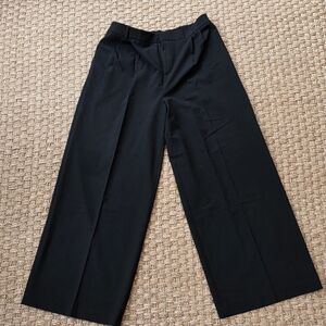 Open Edit Black Wide-Leg Pants